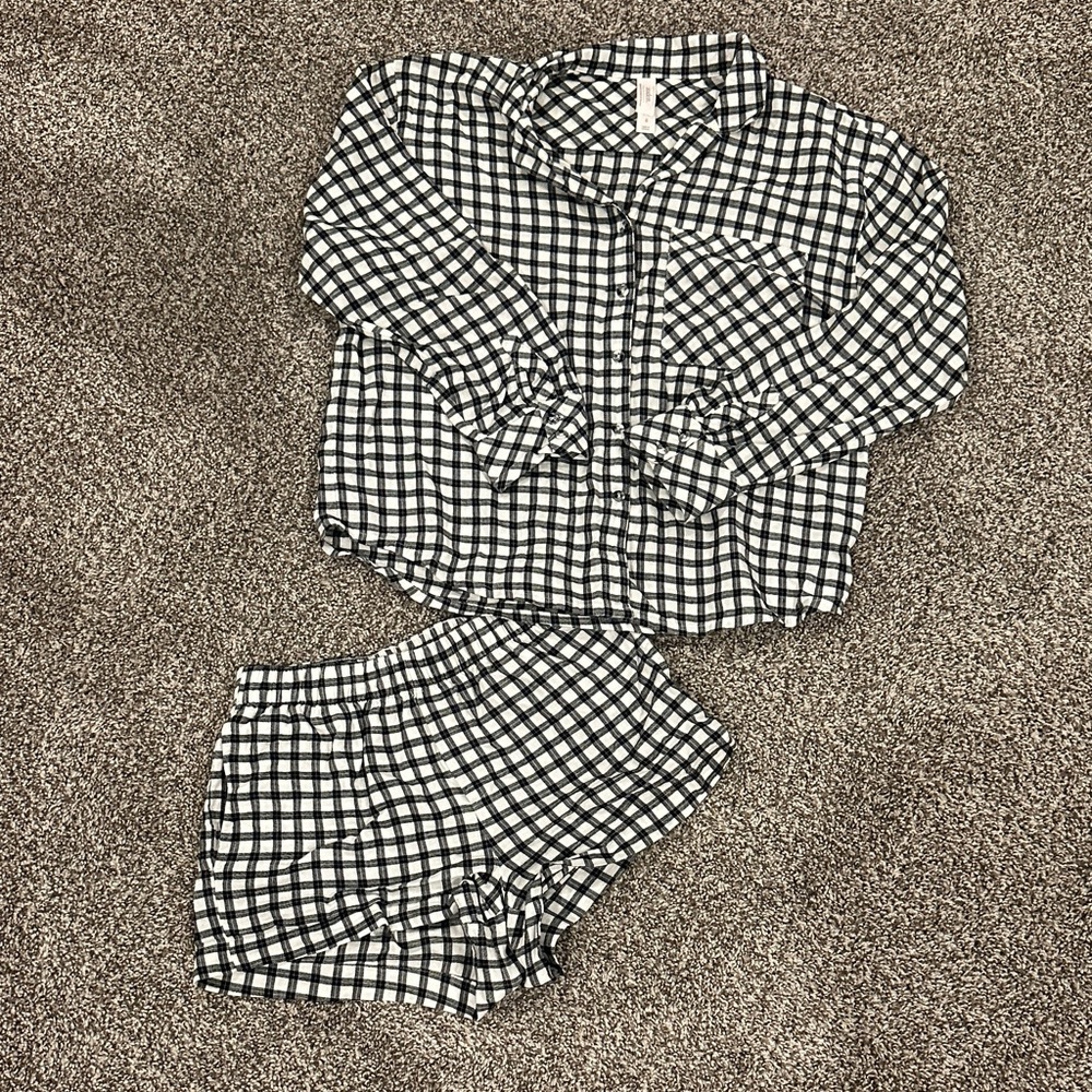 Black and White Checkered Pajamas